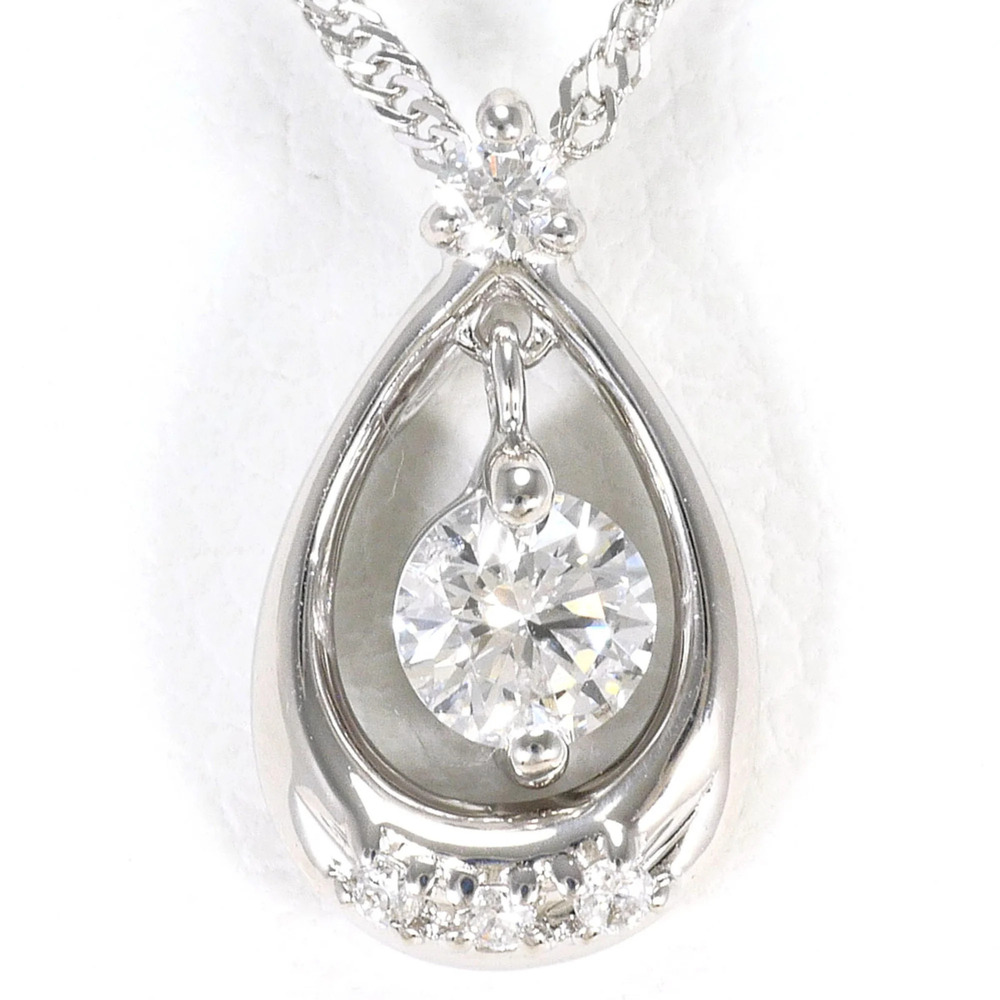 VINTAGE 18k Silver Diamond Necklace